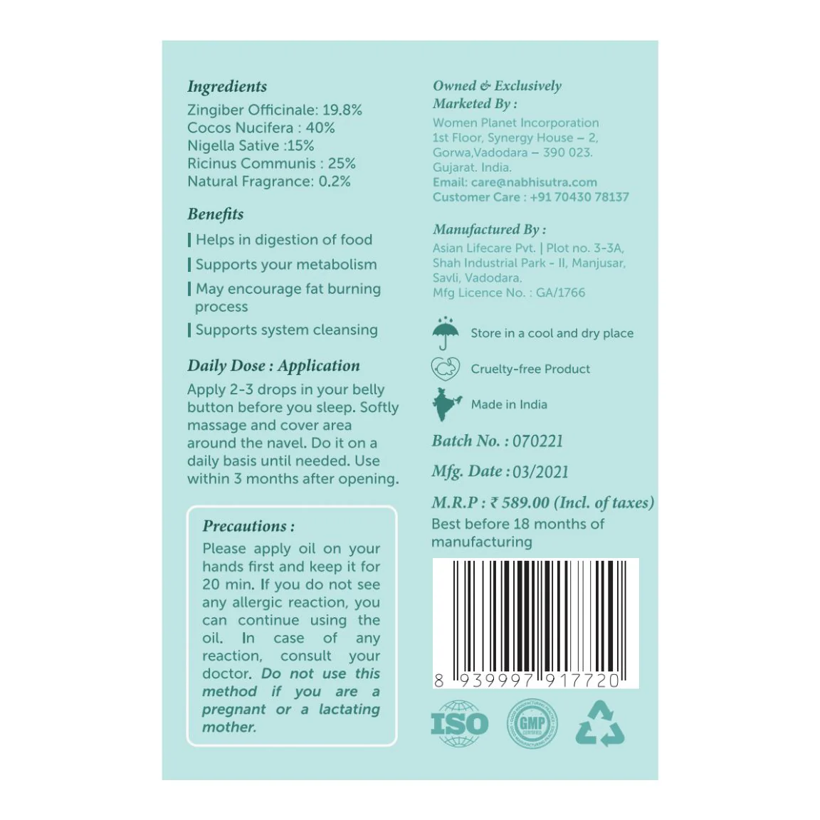 Daily Digestion & Detox - Belly Button Oil - Image 9