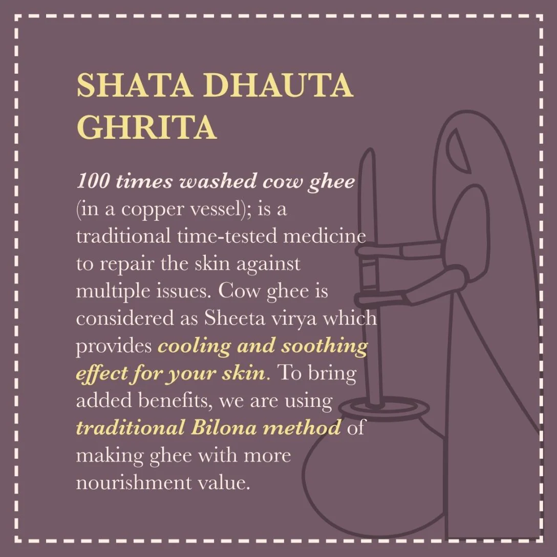 Foot Reflexology Combo : Shata Dhauta Ghrita & Kansa Vatki Foot Massage Bowl - Image 3