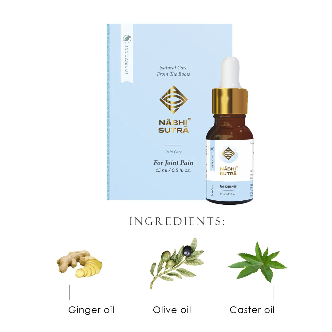 Joint Pain Remedy - Belly Button Oil | With Goodness of Castor & Ginger Oil - Image 4
